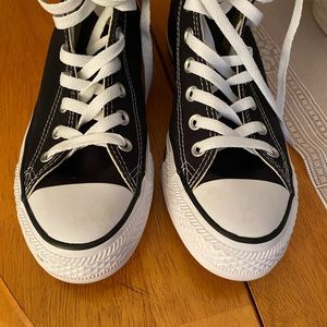 Converse Black and White High Top Sneakers